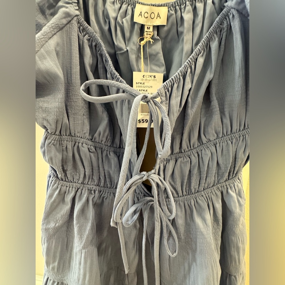 ACOA Light Blue Dress NWT - Picture 3 of 5